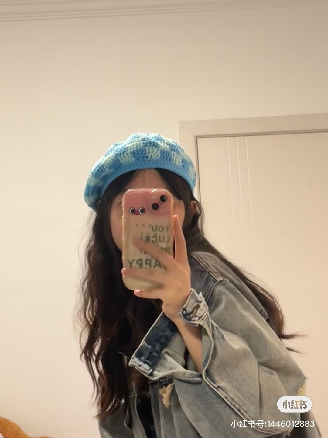 Stylish Blue Crochet Beret for Trendy Outfits