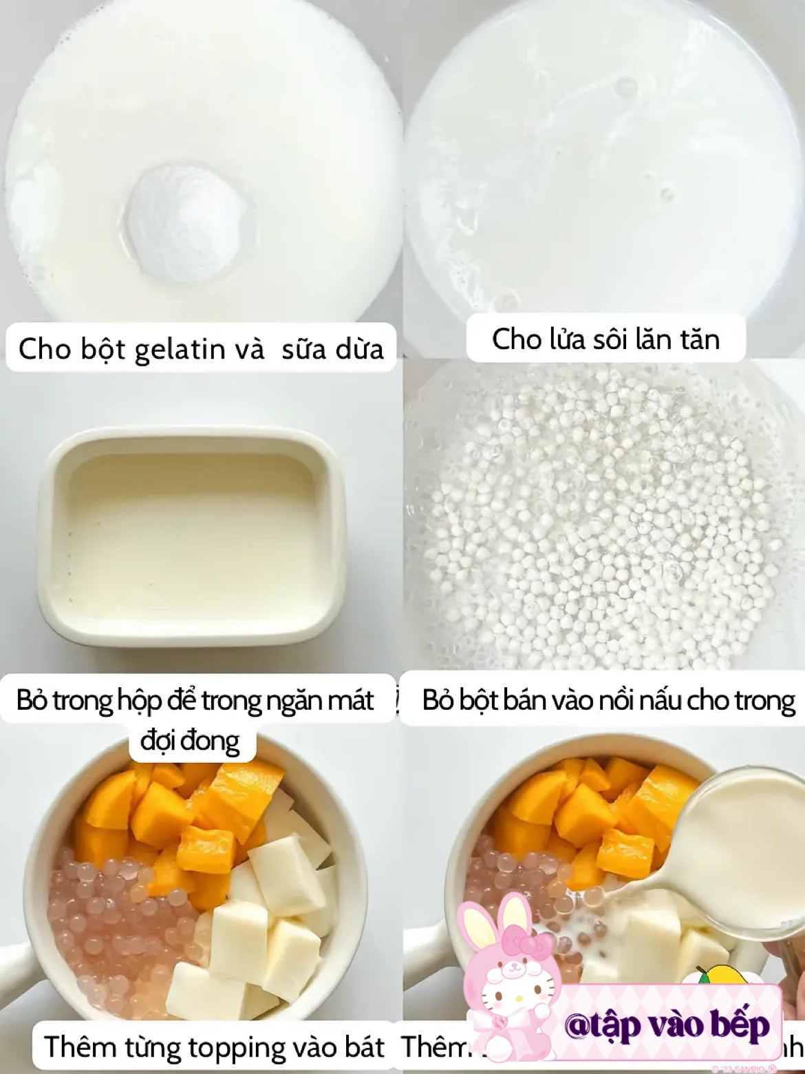 Thạch xoài mát lạnh, ngọt ngào hương vị nhiệt đới