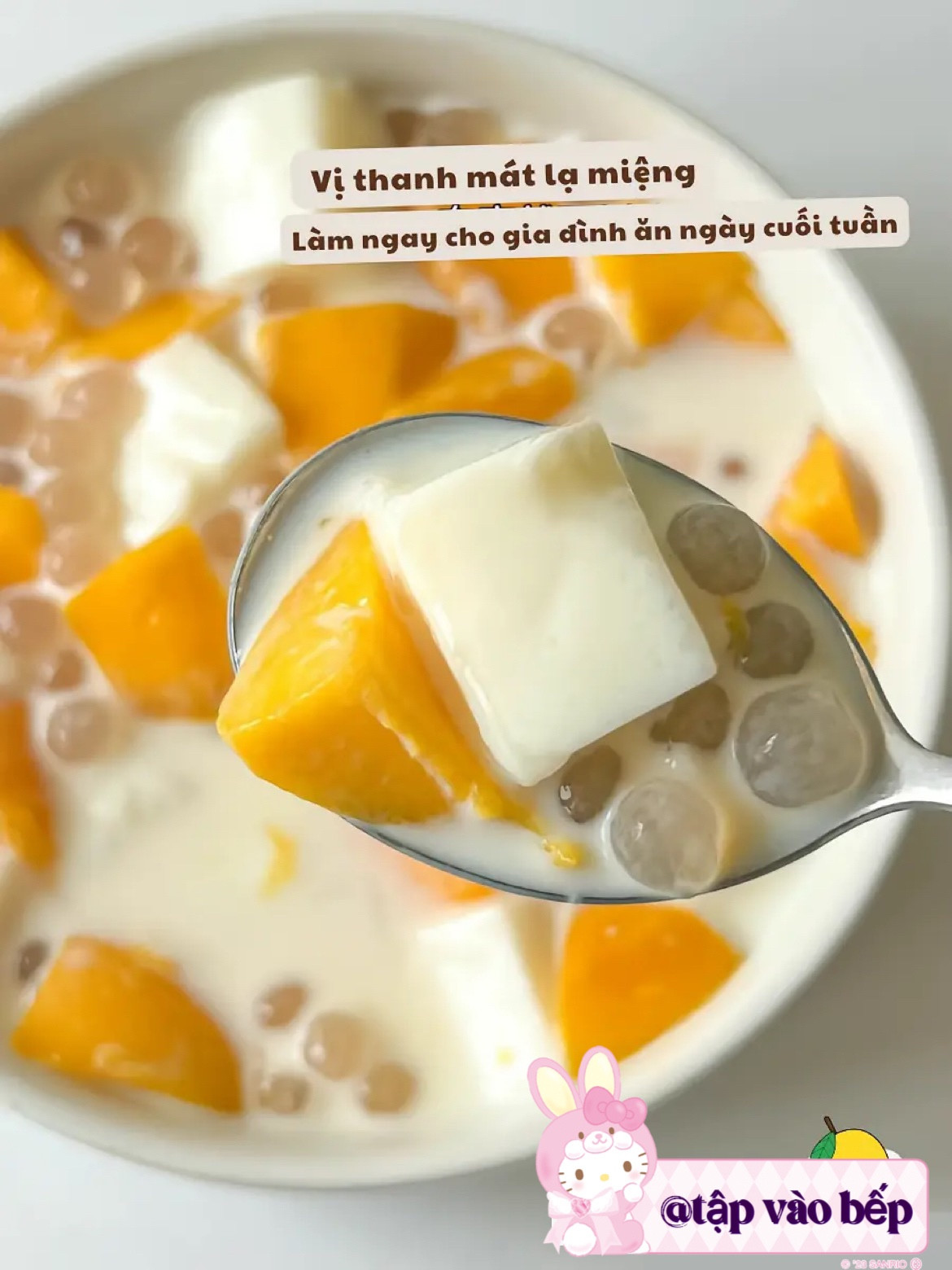 Thạch xoài mát lạnh, ngọt ngào hương vị nhiệt đới