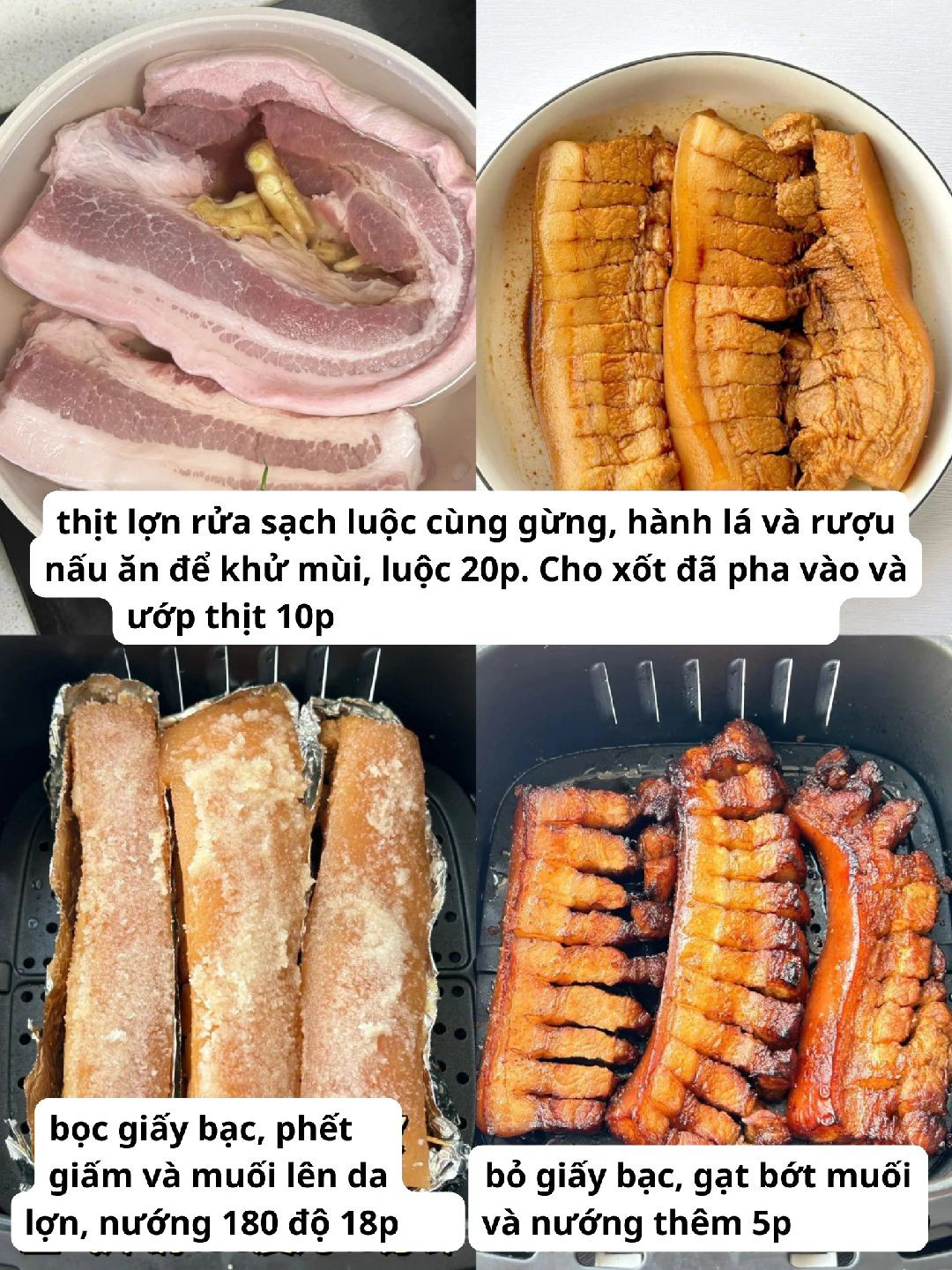 Thịt Ba Chỉ Nướng Giòn Da, Thơm Lừng Vị Thịt