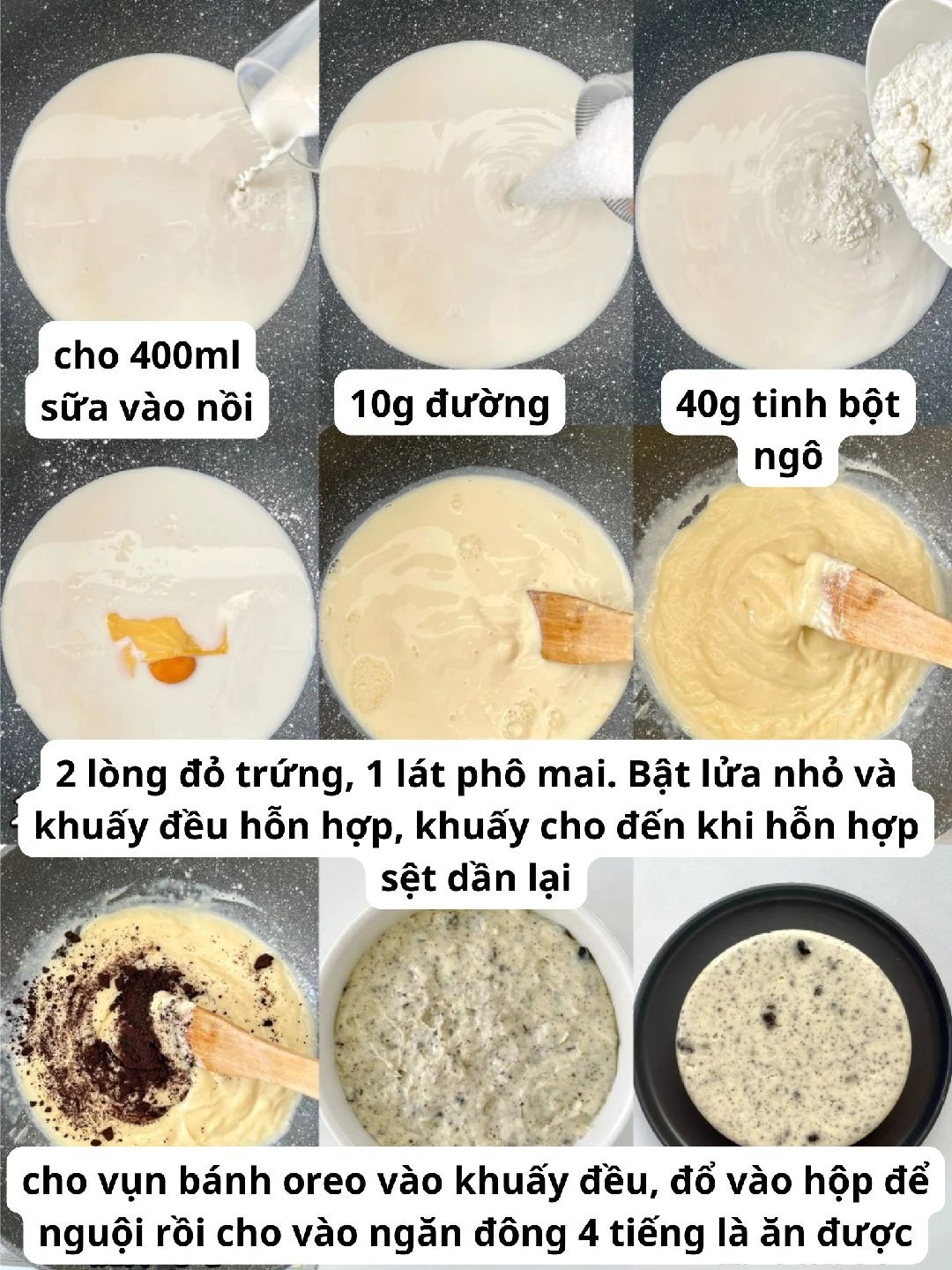 Trứng Sữa Phô Mai Oreo Mềm Mịn Đậm Đà