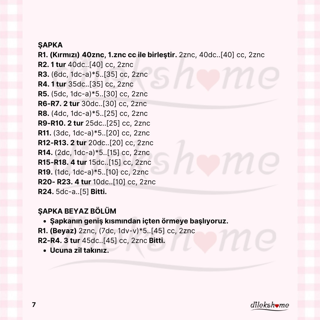 Ücretsiz Noel Baba Amigurumi Tarifi: Sevimli Yılbaşı Dekorasyonu