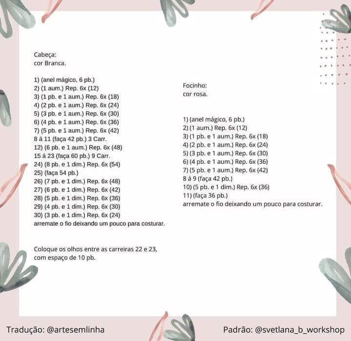 Unicórnio de crochê com donut de urso