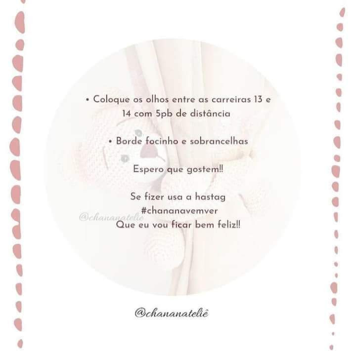 Ursinho de Crochê para Cortina: Receita Grátis e Fácil