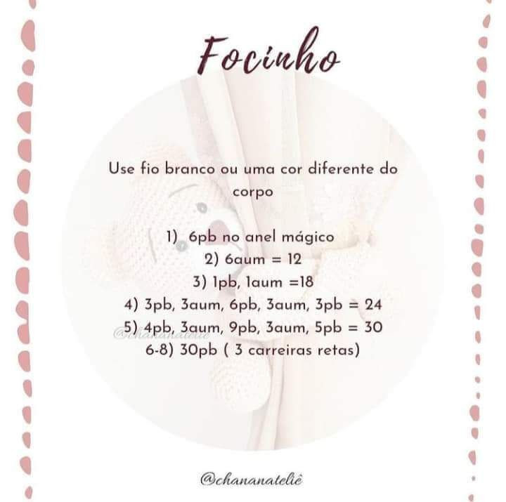 Ursinho de Crochê para Cortina: Receita Grátis e Fácil