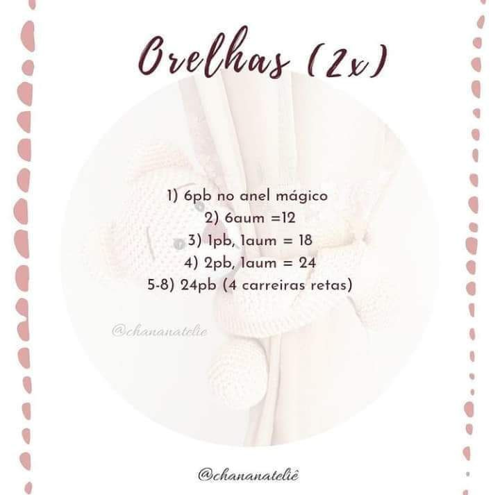 Ursinho de Crochê para Cortina: Receita Grátis e Fácil