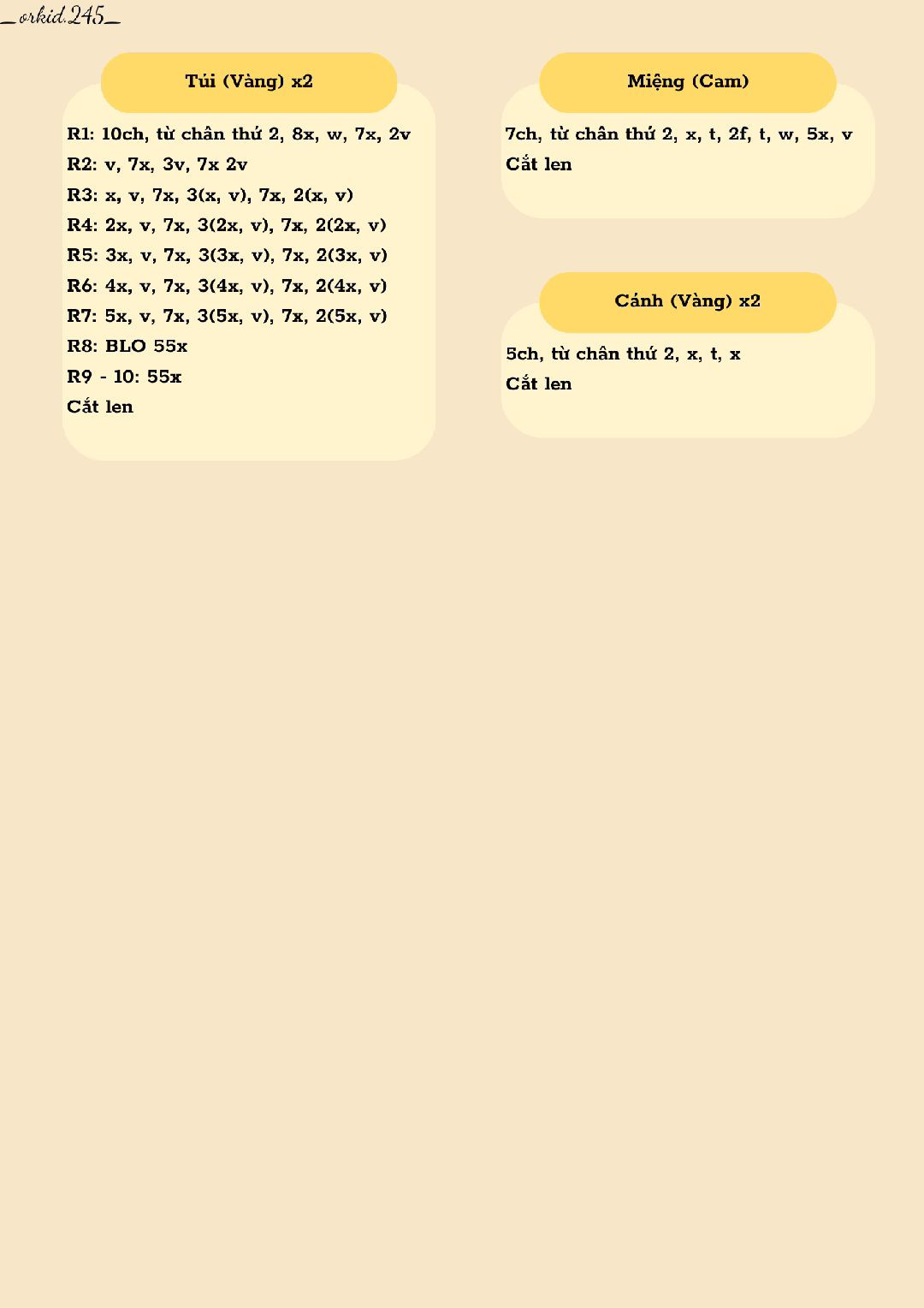 Ví móc len hình chú vịt vàng đáng yêu cho bé yêu nhà bạn