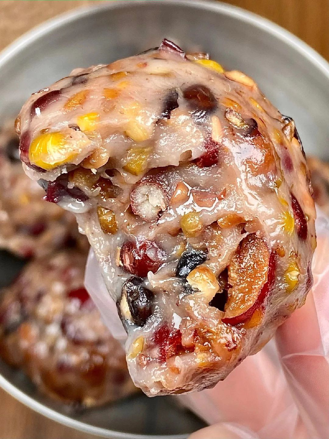 Viên Hấp Đậu Nếp Táo Khô Ngọt Bùi