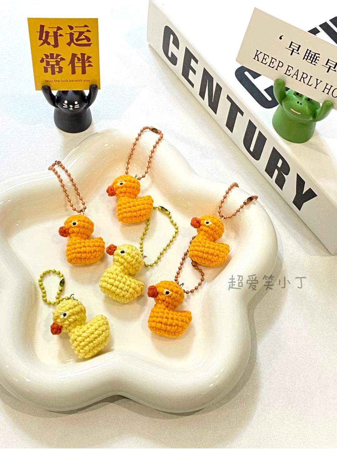 Adorable Crochet Duck Keychains for Craft Enthusiasts