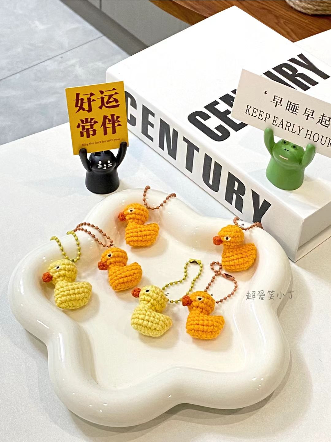 Adorable Crochet Duck Keychains for Craft Enthusiasts