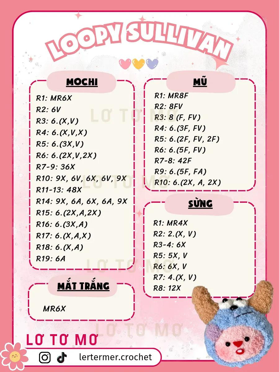 Adorable Loopy Sullivan Crochet Pattern for Creative Crafters