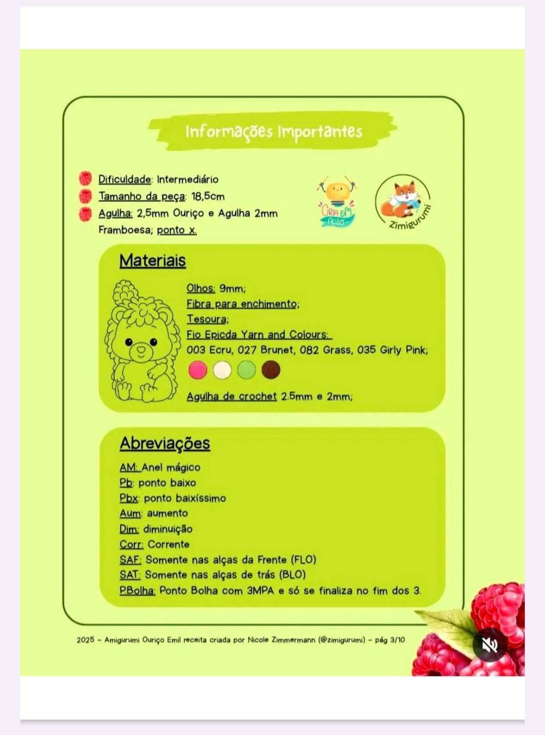 Amigurumi de Ouriço Adorável: Receita Gratuita para Crochê