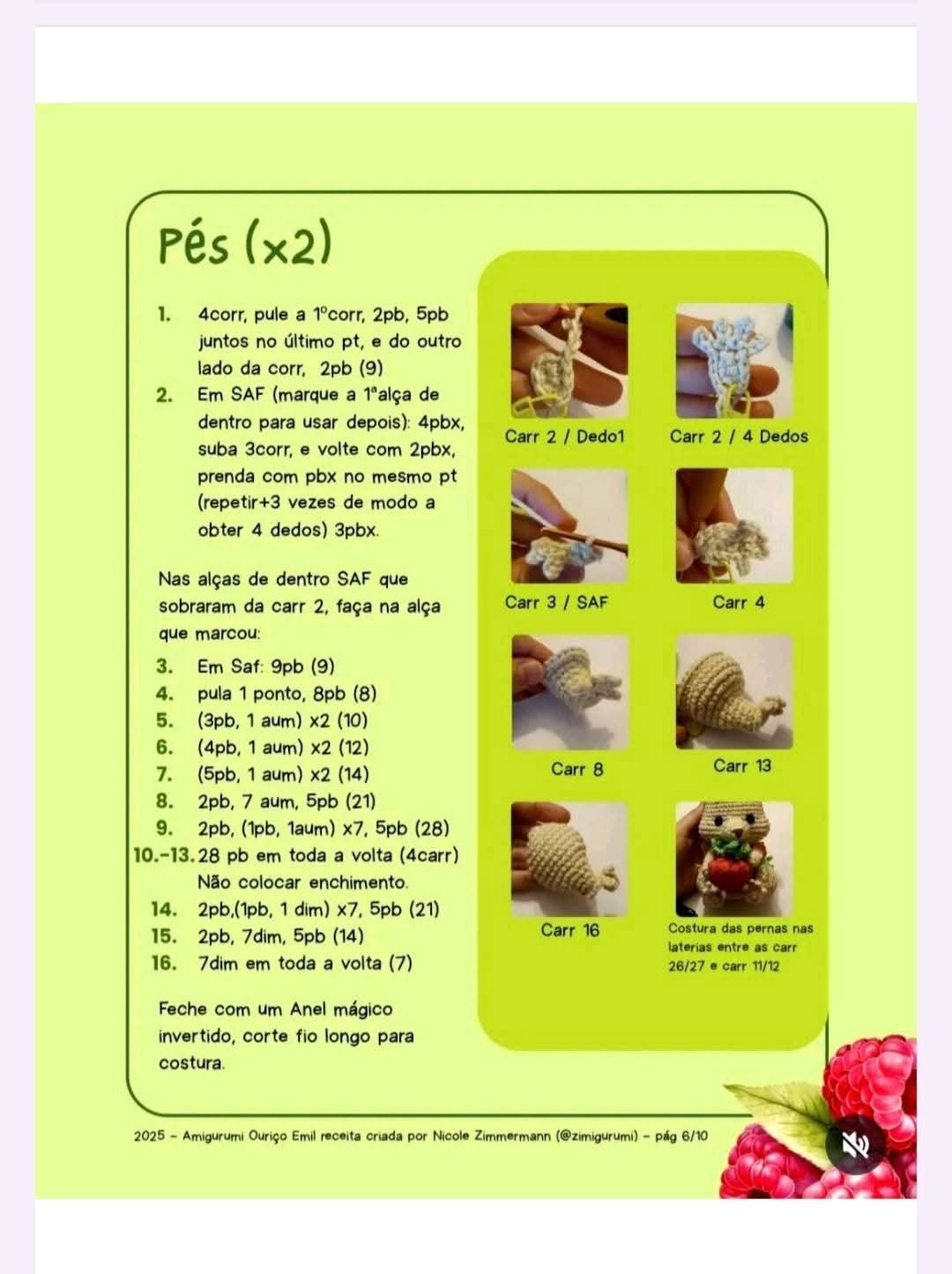 Amigurumi de Ouriço Adorável: Receita Gratuita para Crochê