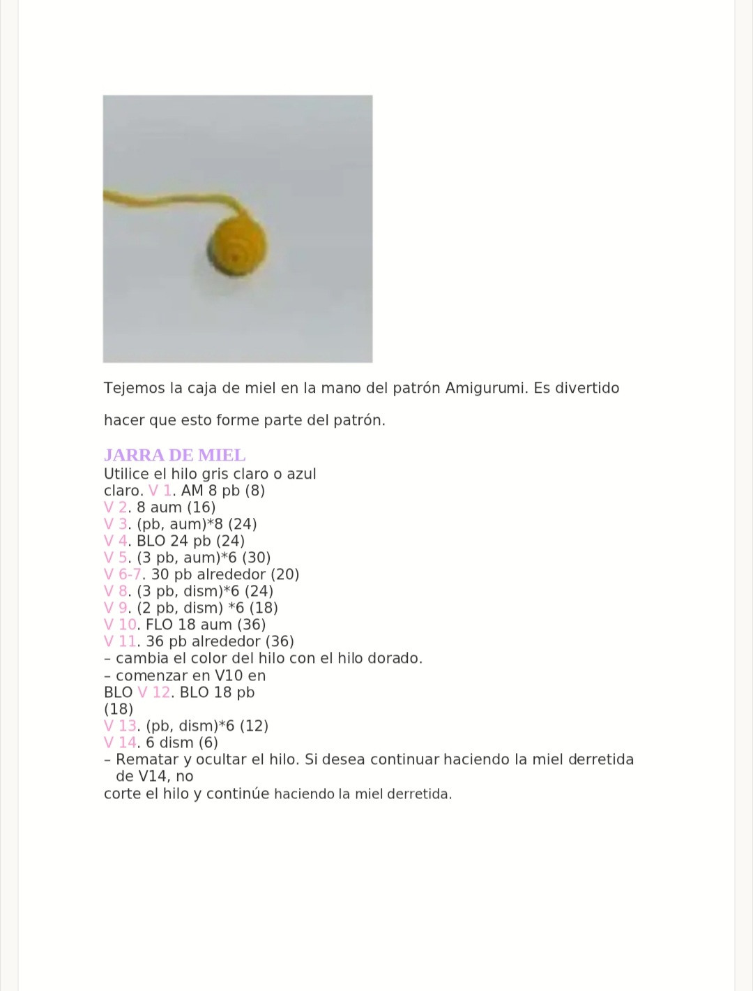 Amigurumi Winnie the Pooh Patrón PDF Gratuito