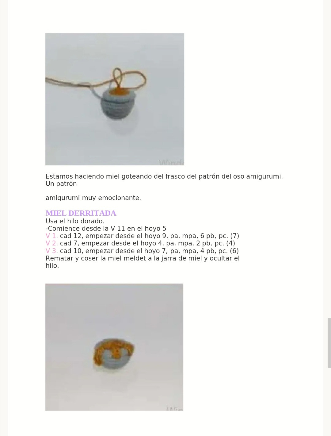 Amigurumi Winnie the Pooh Patrón PDF Gratuito