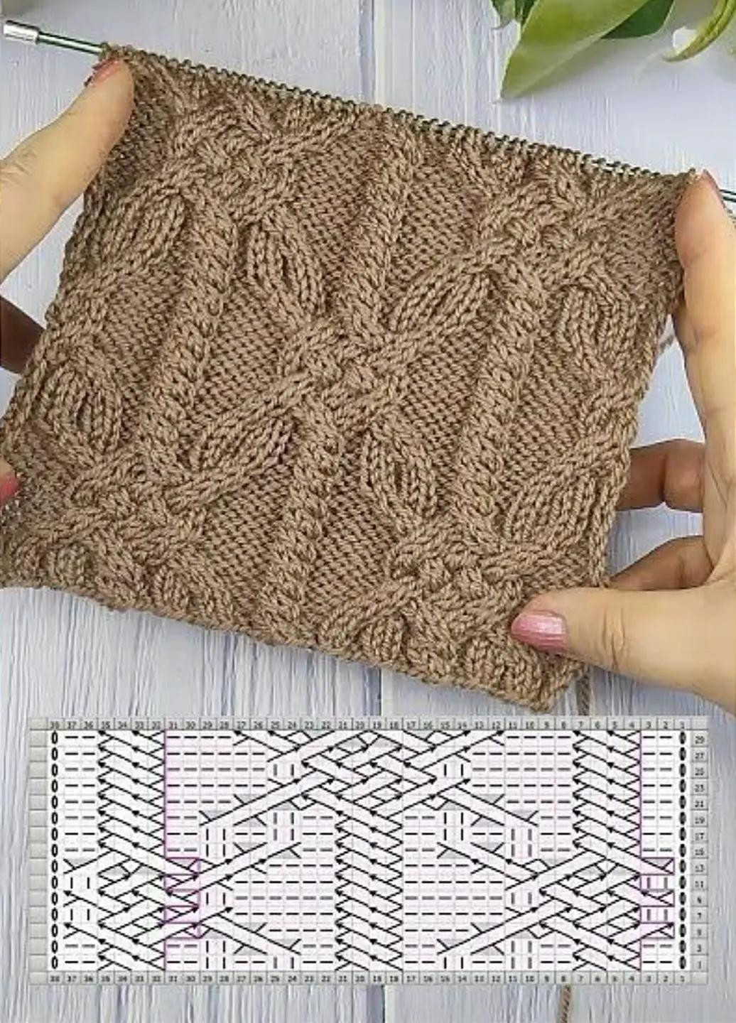 Ажурный узор вязания крючком с диаграммой и инструкциями