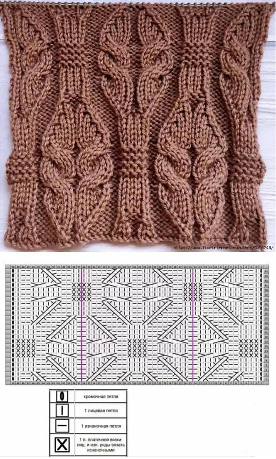 Ажурный узор вязания крючком с диаграммой и инструкциями