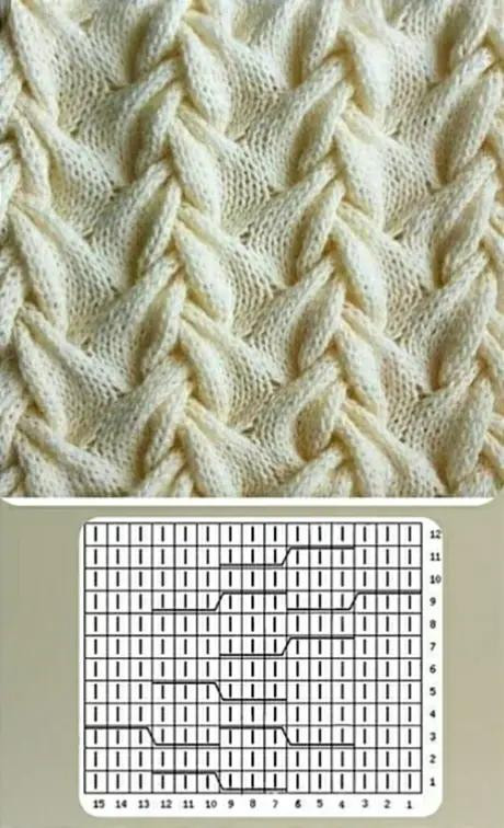 Ажурный узор вязания крючком с диаграммой и инструкциями