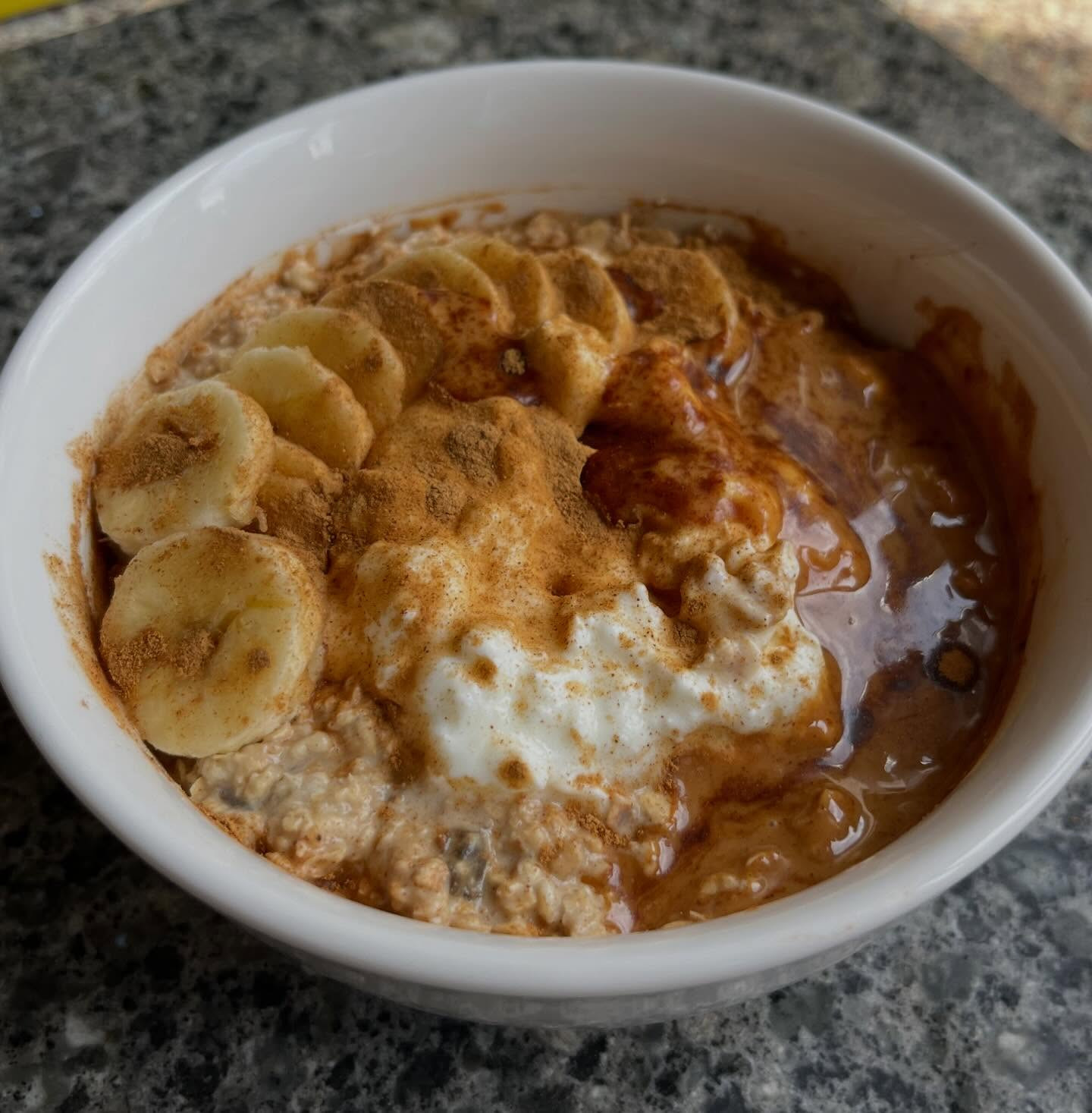 Banana Bliss Overnight Oats with Peanut Butter Drizzle