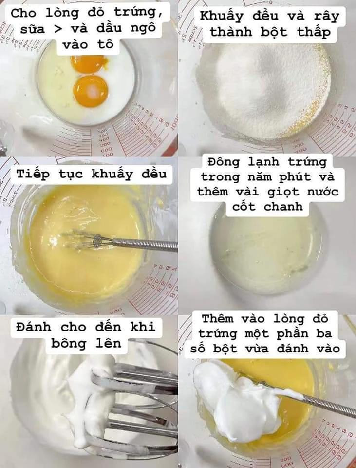 Bánh Bông Lan Mềm Mịn Như Mây, Dễ Làm Tại Nhà