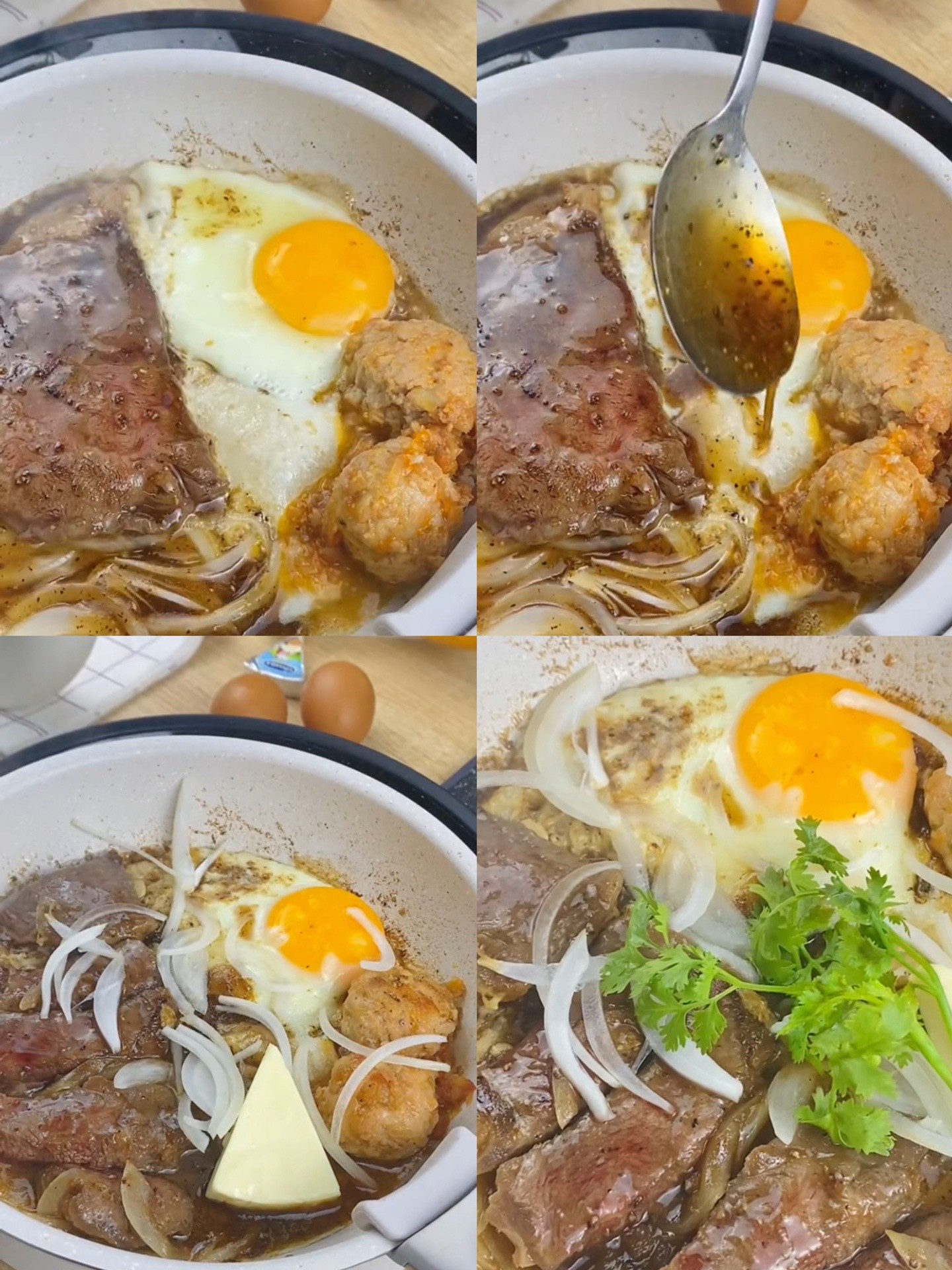 Bánh Mì Chảo Thịt Trứng Mỡ Hành Lôi Cuốn