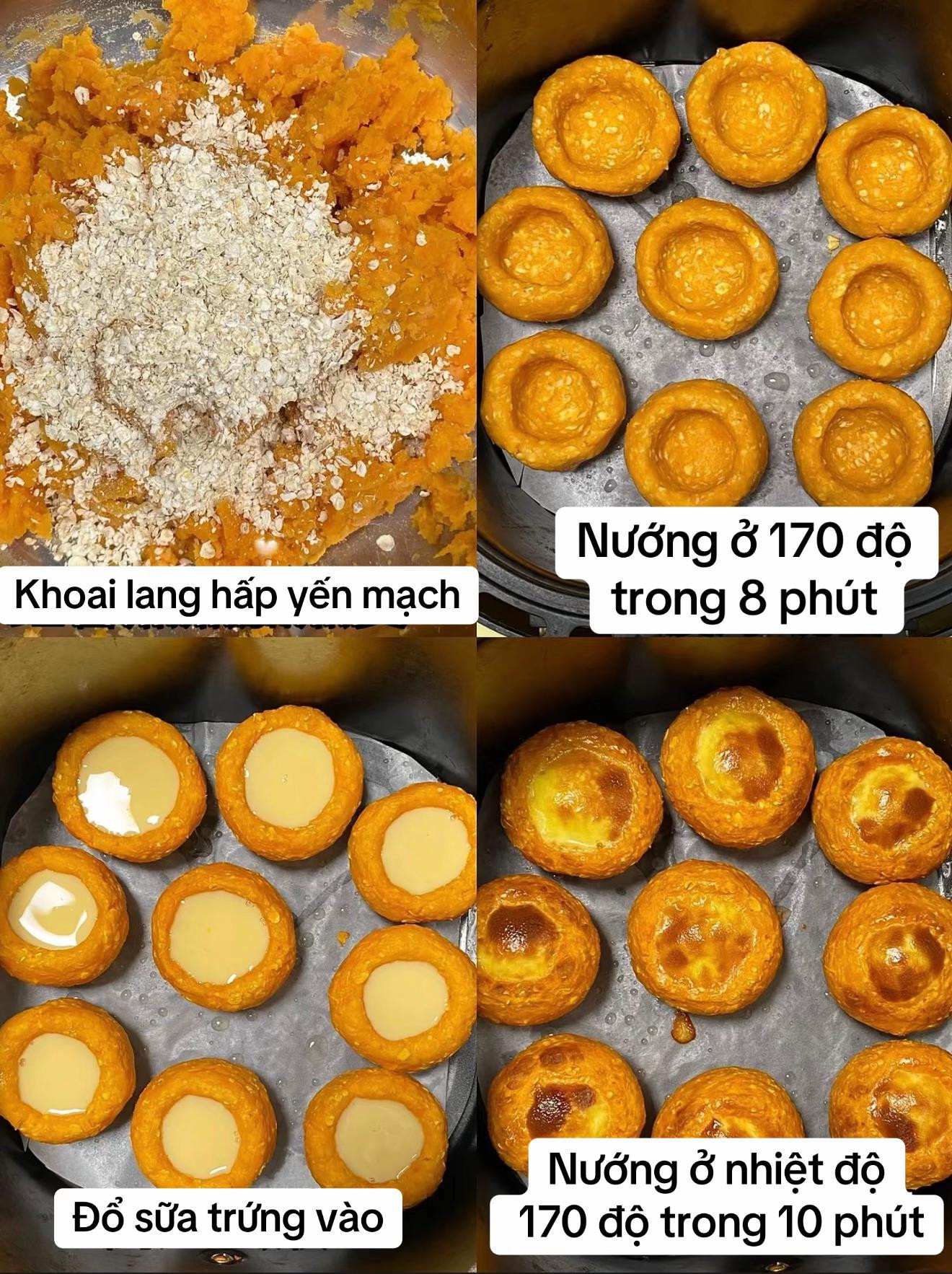 Bánh tart trứng healthy
