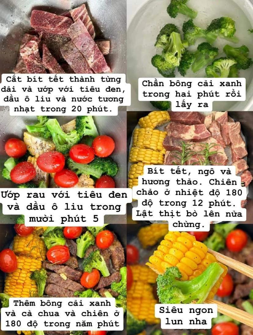 Bít Tết Nướng Đậm Đà Hòa Quyện Rau Củ Tươi Mát