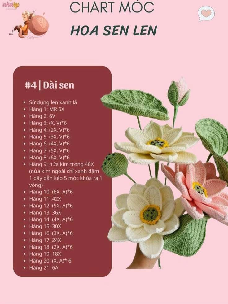 Bó hoa móc len rực rỡ với sắc cam vàng và trắng