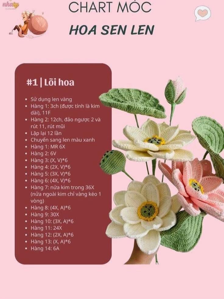 Bó hoa móc len rực rỡ với sắc cam vàng và trắng