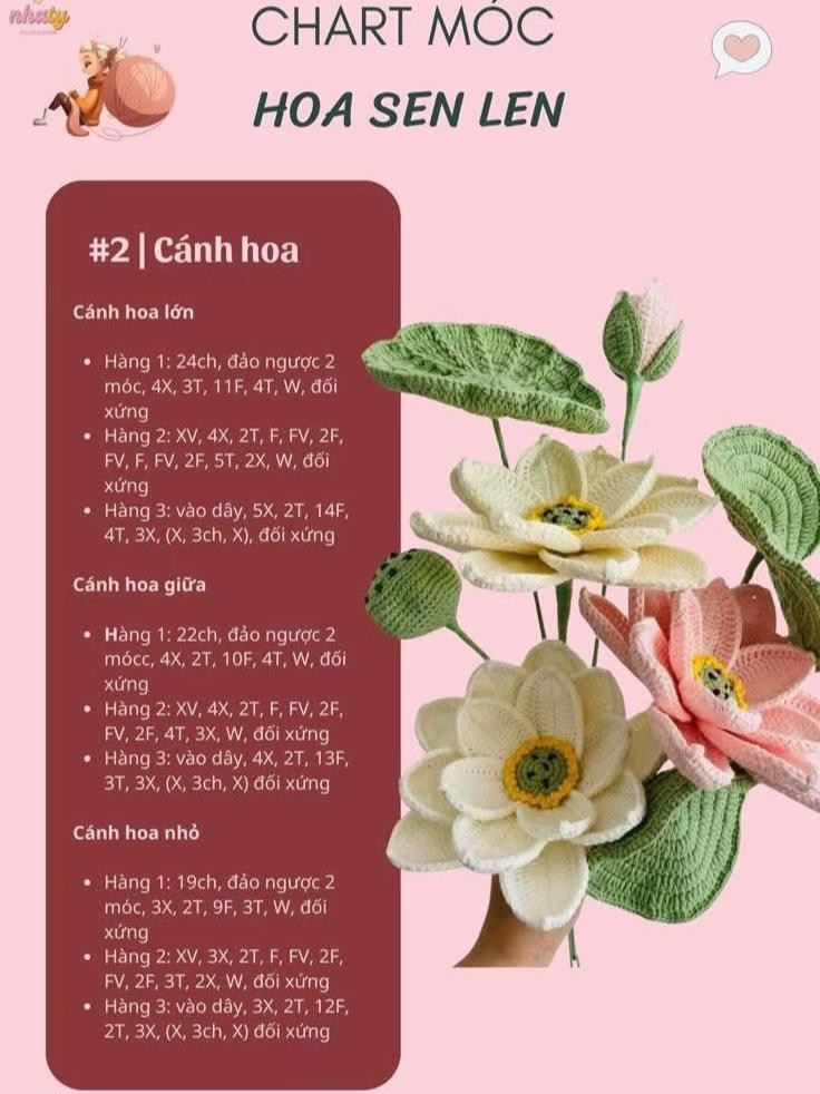 Bó hoa móc len rực rỡ với sắc cam vàng và trắng