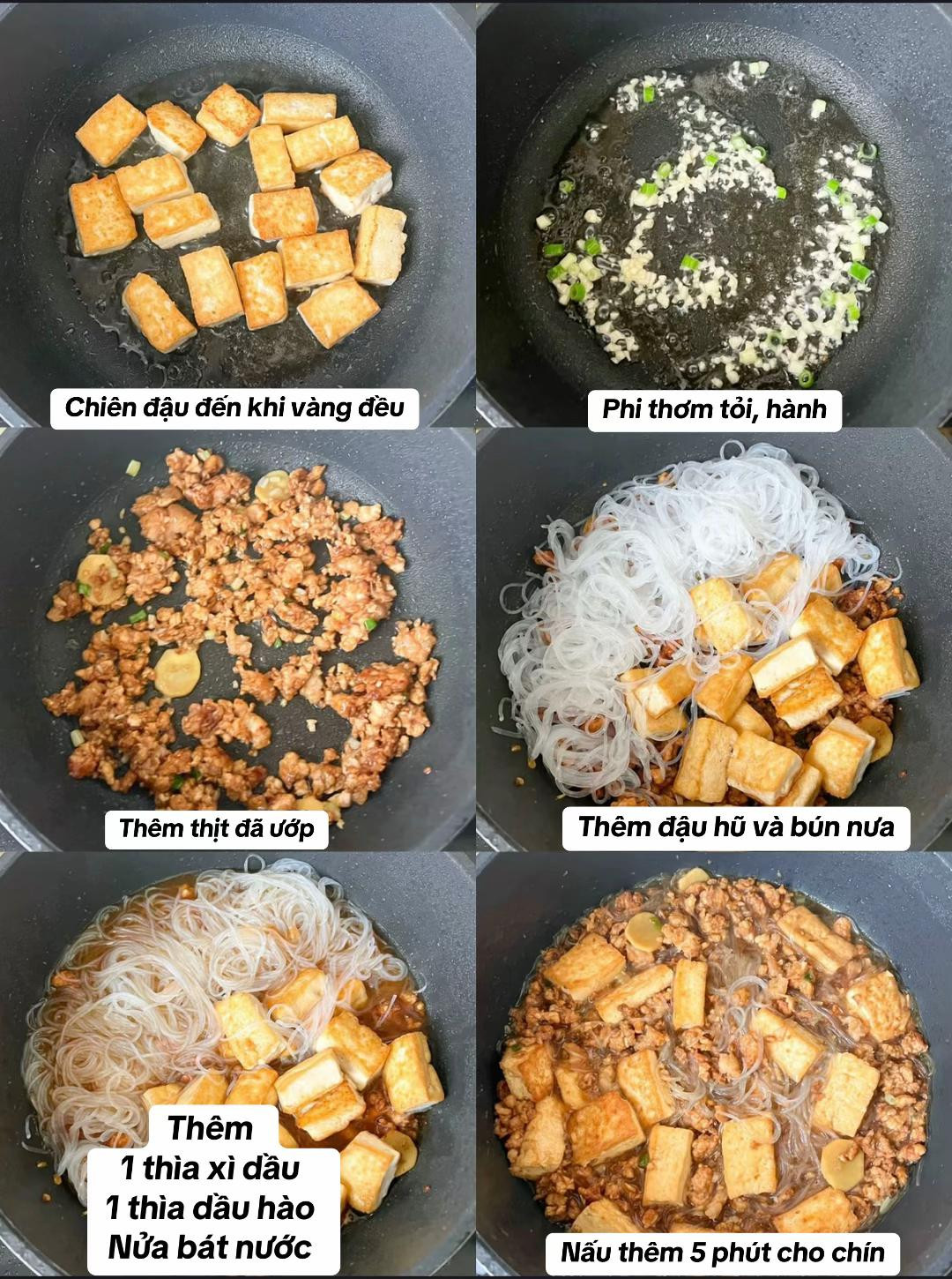 Bún nưa om thịt bằm