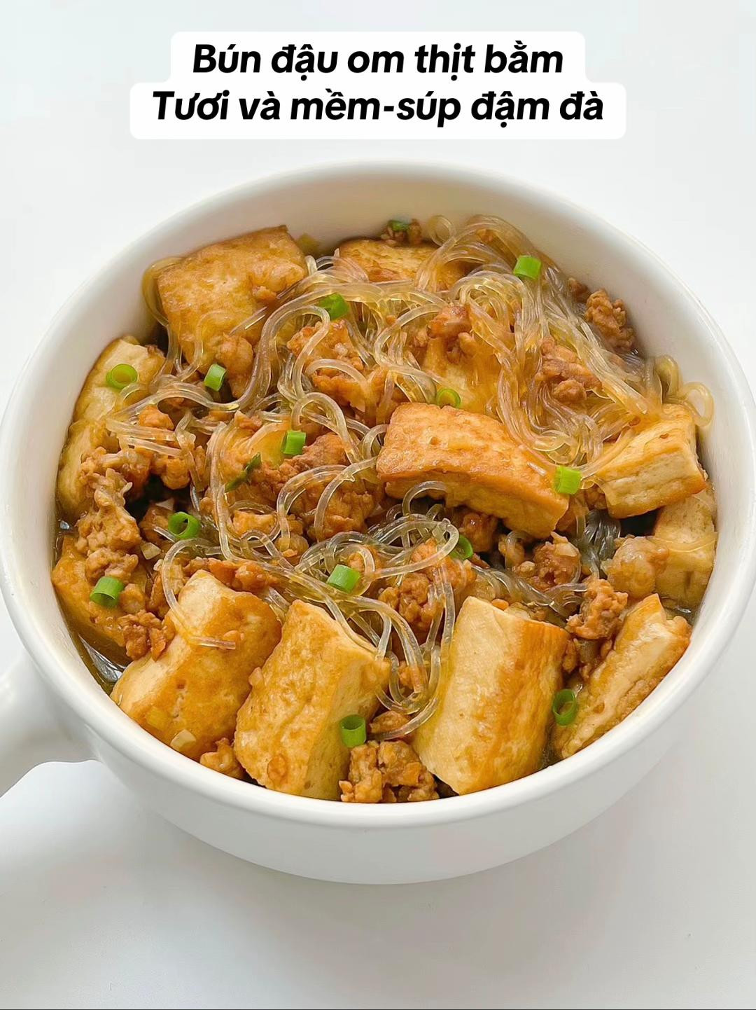 Bún nưa om thịt bằm