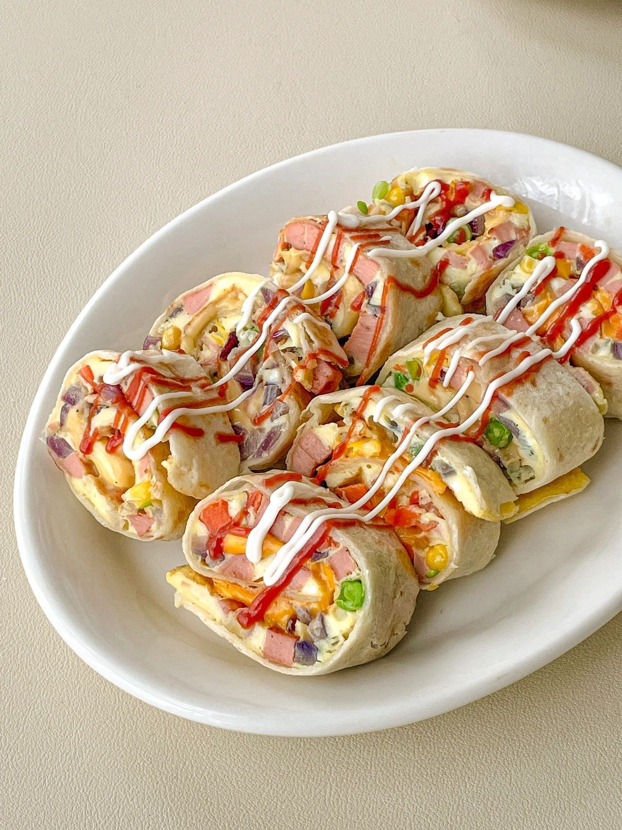 Burrito Trứng Phô Mai Rau Củ - Bữa Sáng Đầy Năng Lượng