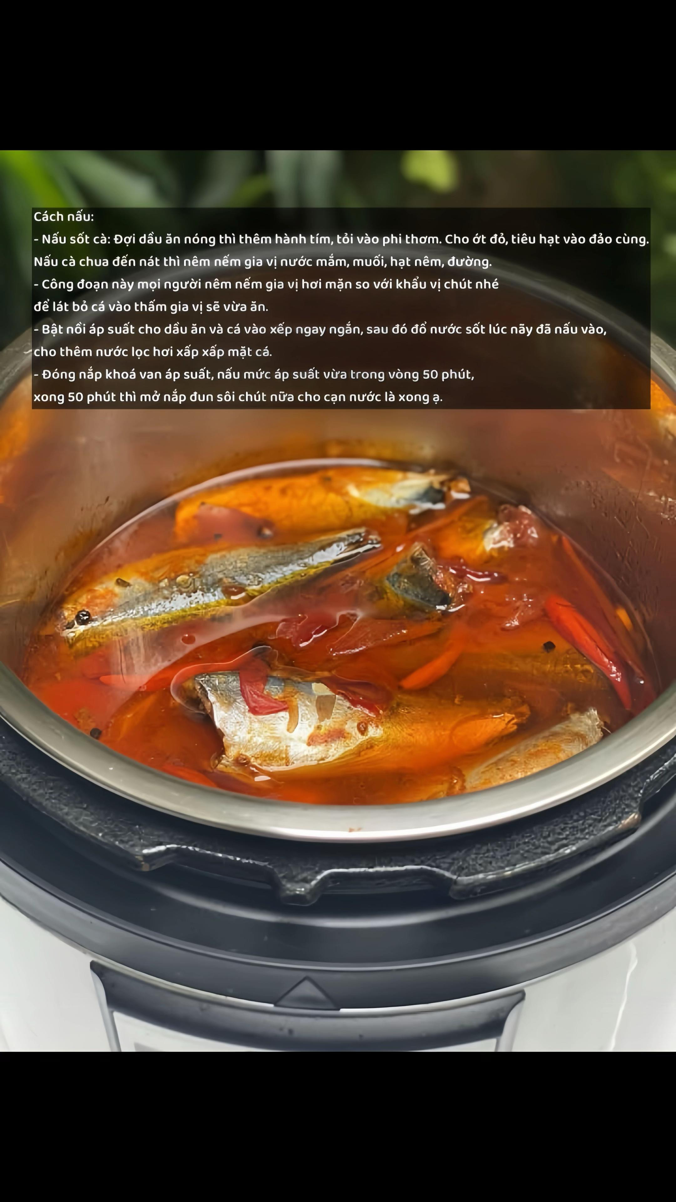 CÁ NỤC KHO RỤC XƯƠNG BẰNG NỒI ÁP SUẤT OLIVO PC60