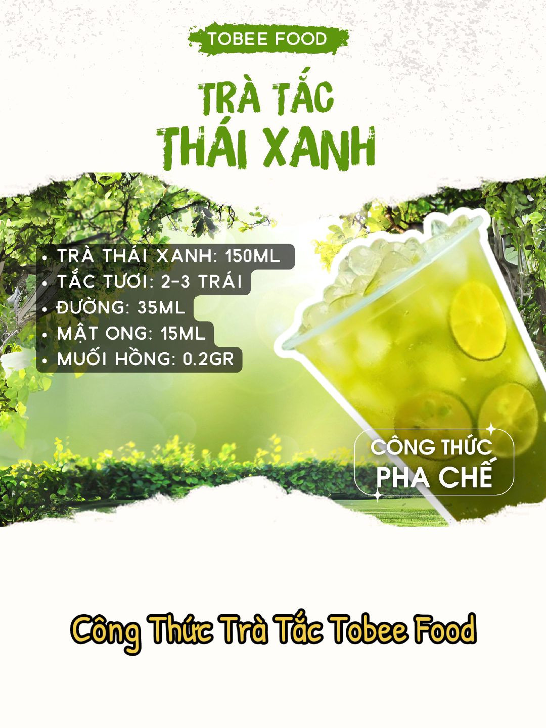 CÁCH LÀM TRÀ TẮC 🍵