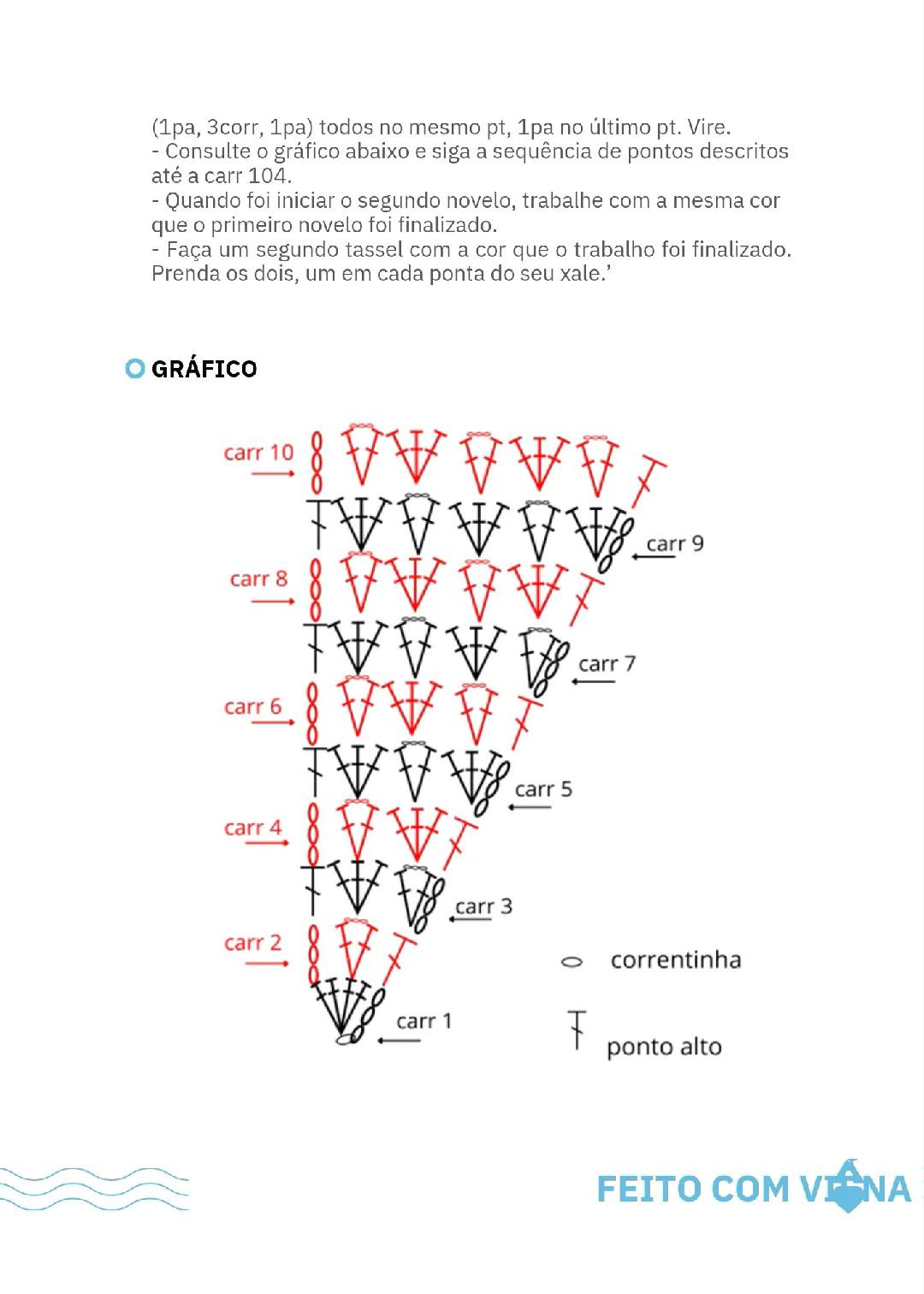 Cachecol de Crochê Azul com Elegância e Conforto