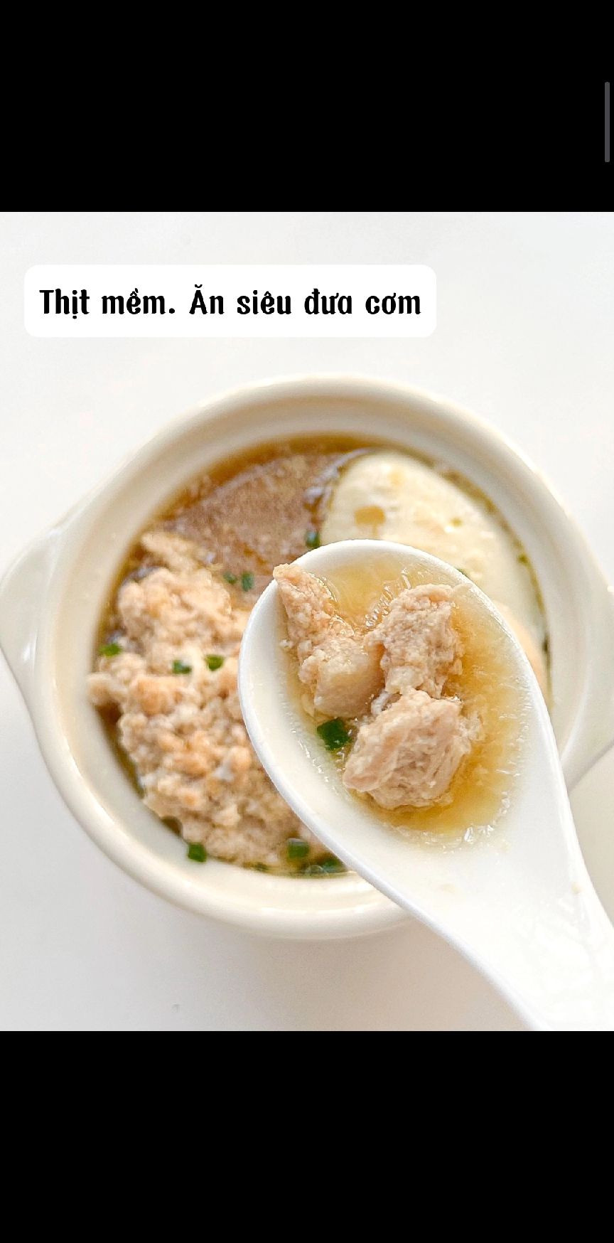 Canh khoai mỡ thịt bằm bổ dưỡng cho bé yêu