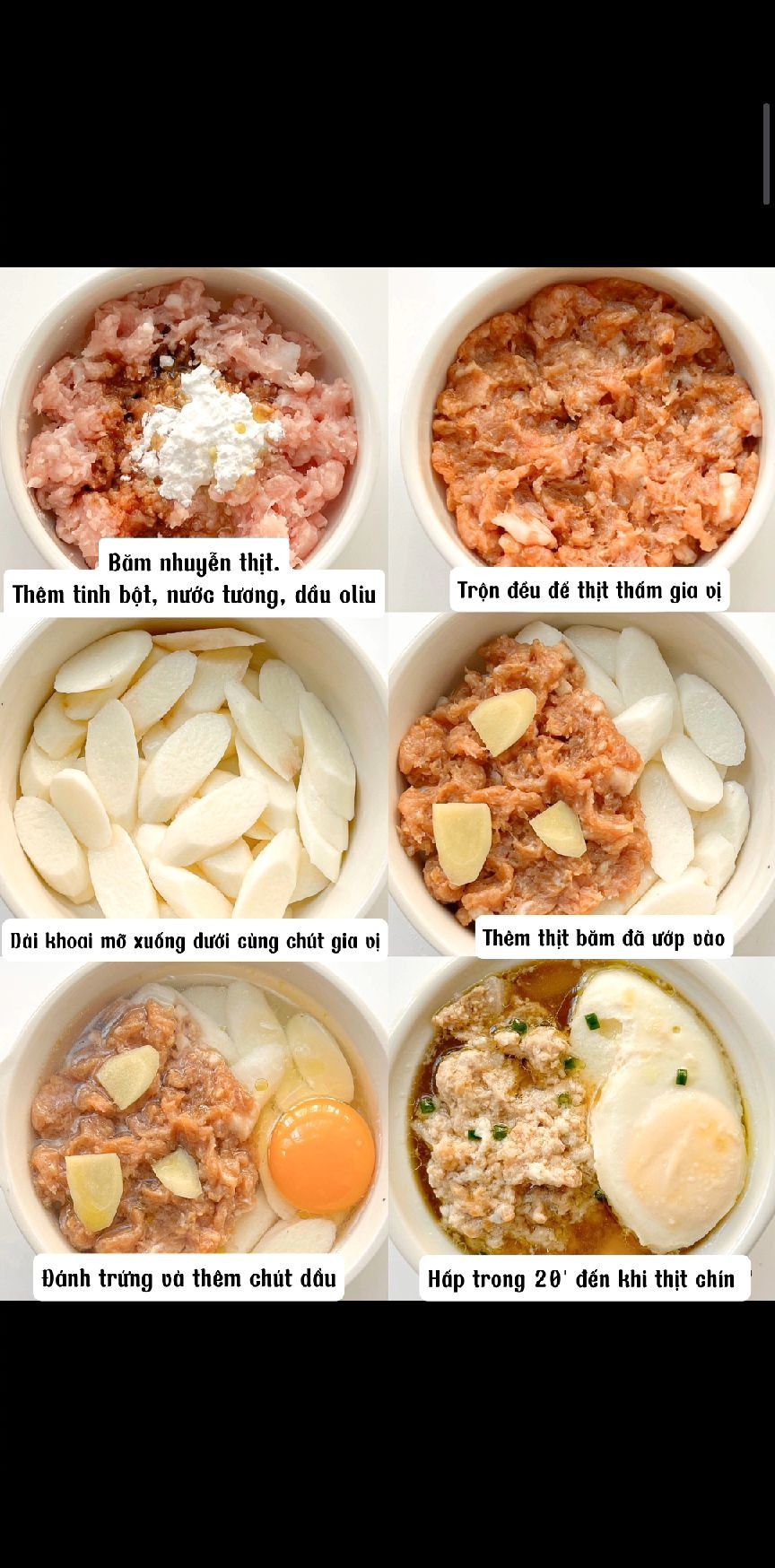 Canh khoai mỡ thịt bằm bổ dưỡng cho bé yêu