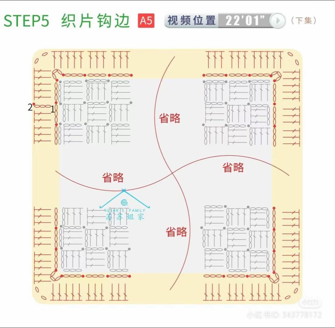 Charming Animal Crochet Blanket with Colorful Floral Borders