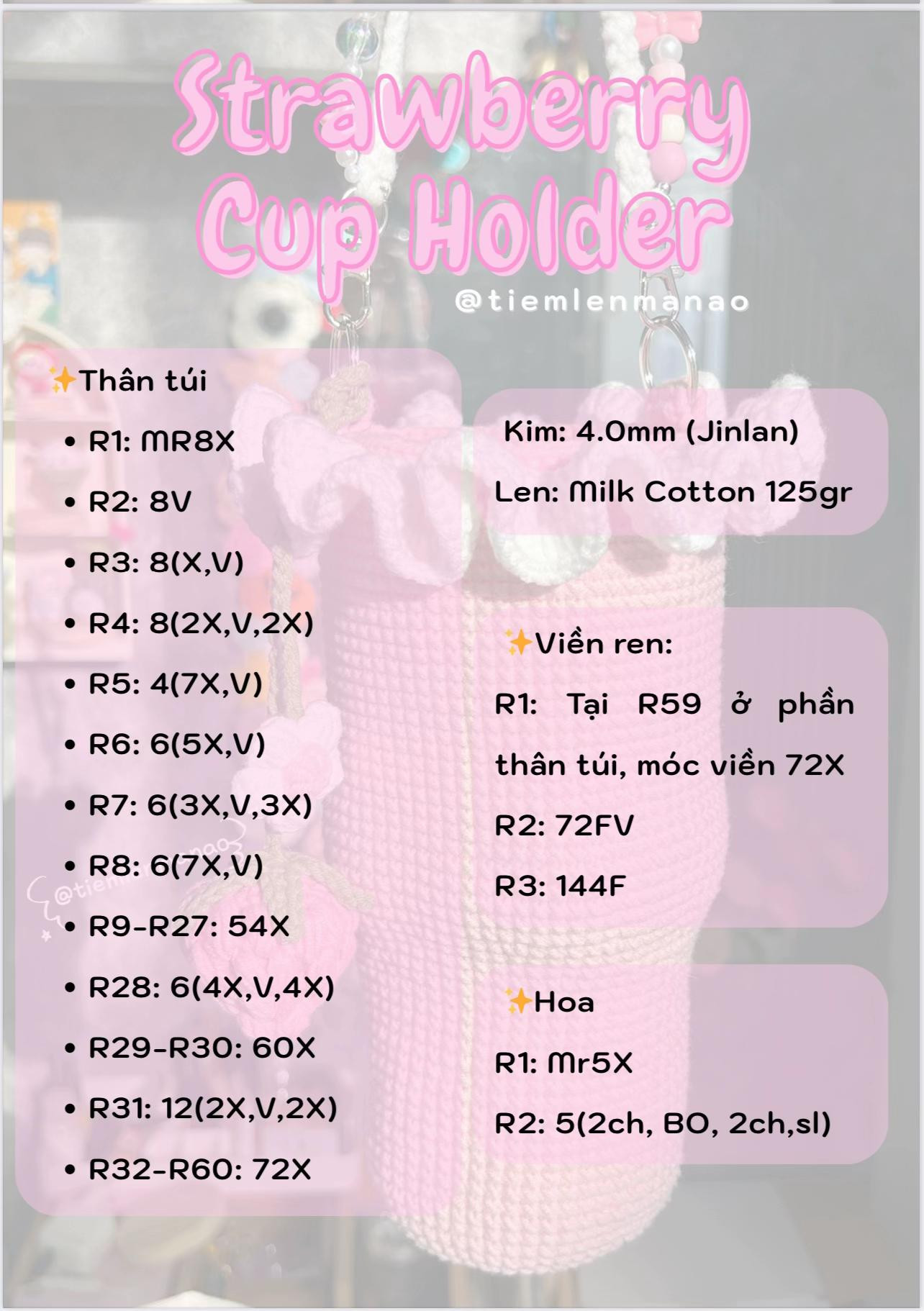 Chart túi đựng ly cho mấy bà đâyyyy ✨