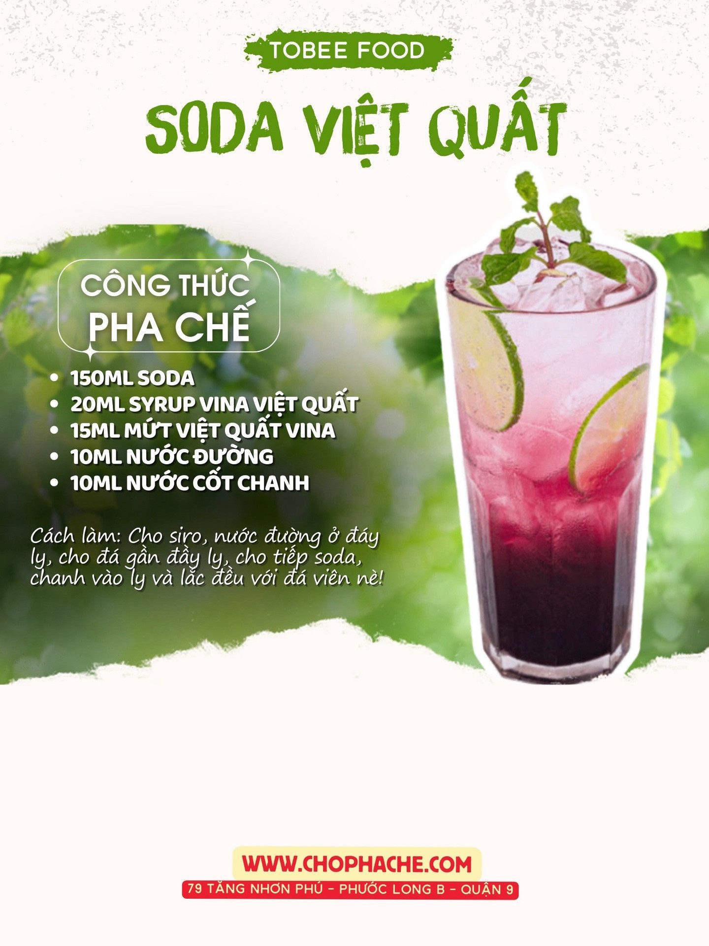Chia sẻ cách làm soda - p1