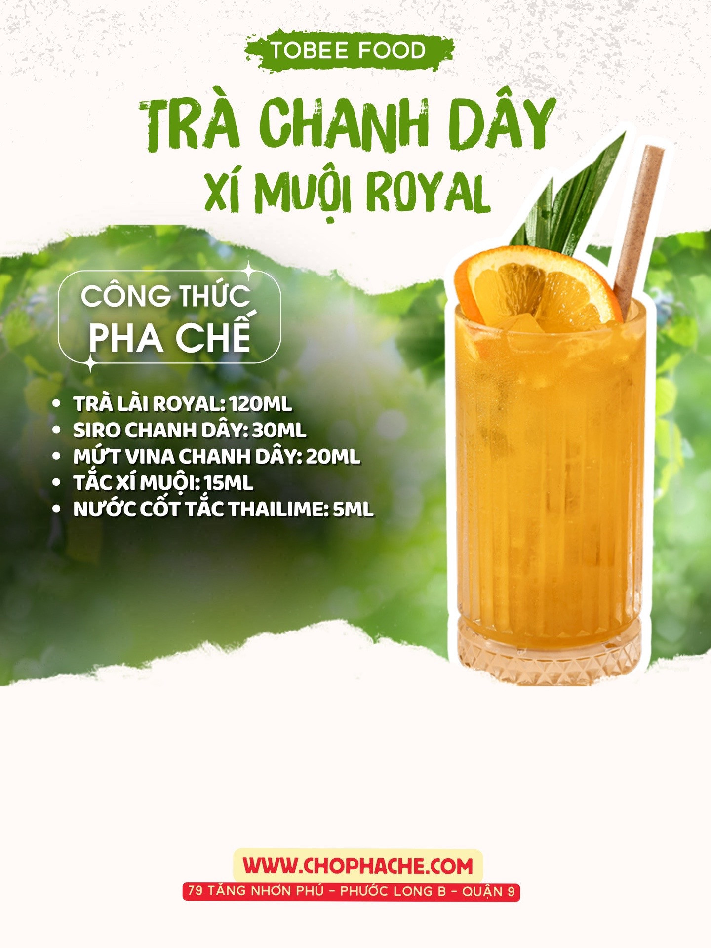 Chia sẻ công thức trà trái cây cốt trà lài phần 1