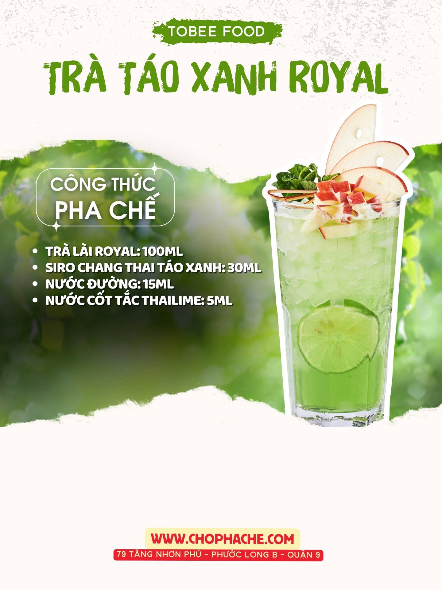 Chia sẻ công thức trà trái cây cốt trà lài phần 1
