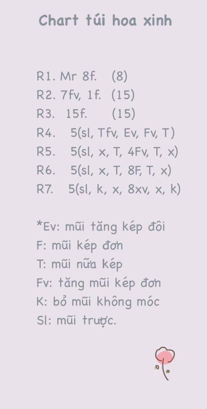 Chiếc túi móc len hình bông hoa vàng dễ thương và thanh lịch