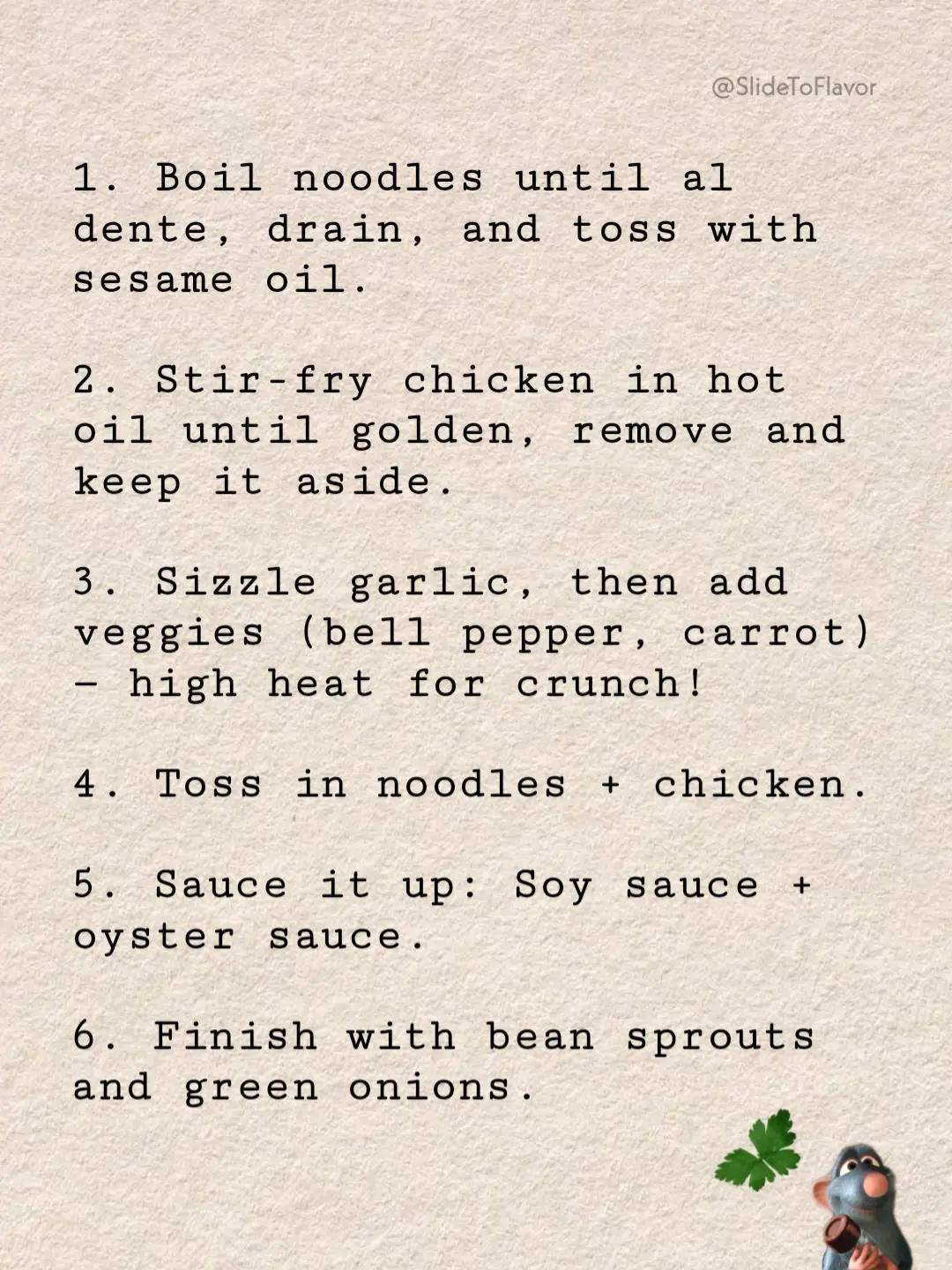 Chinese Chicken Chow Mein recipe 🍜🇨🇳