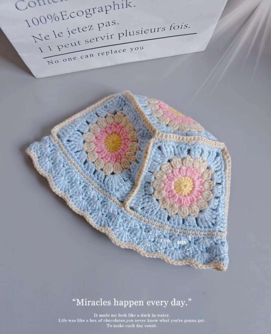 Colorful Crochet Hexagon Blanket with Pastel Yarn