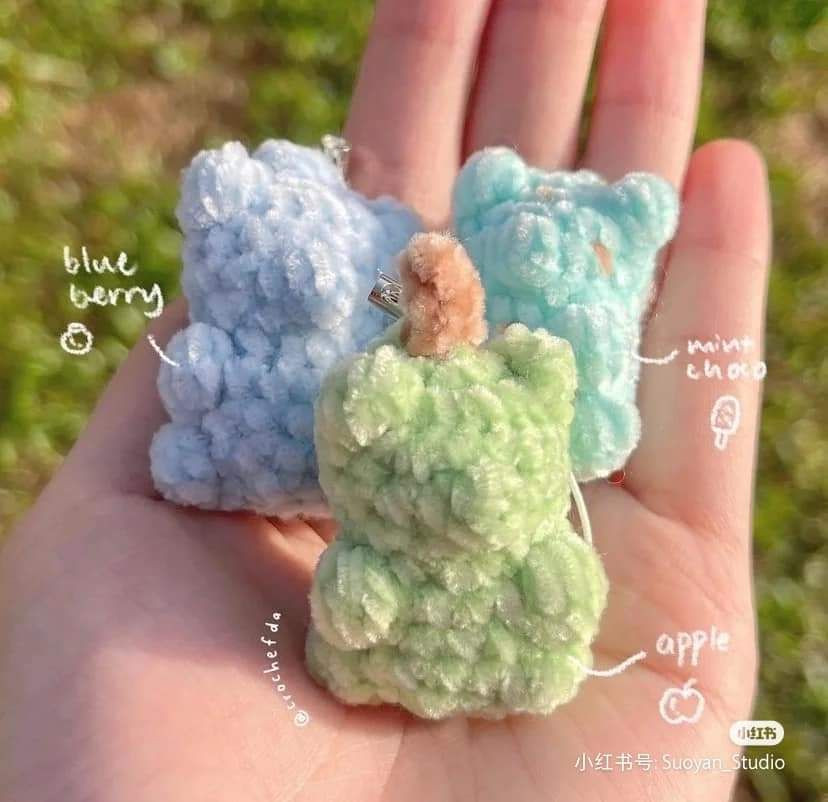Colorful Crochet Keychains: Cute Animal Designs in Your Hand