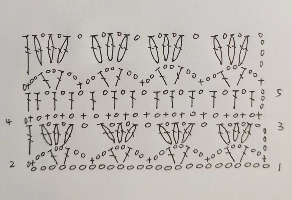 Colorful Crochet Square with Green, Pink, and White Stripes