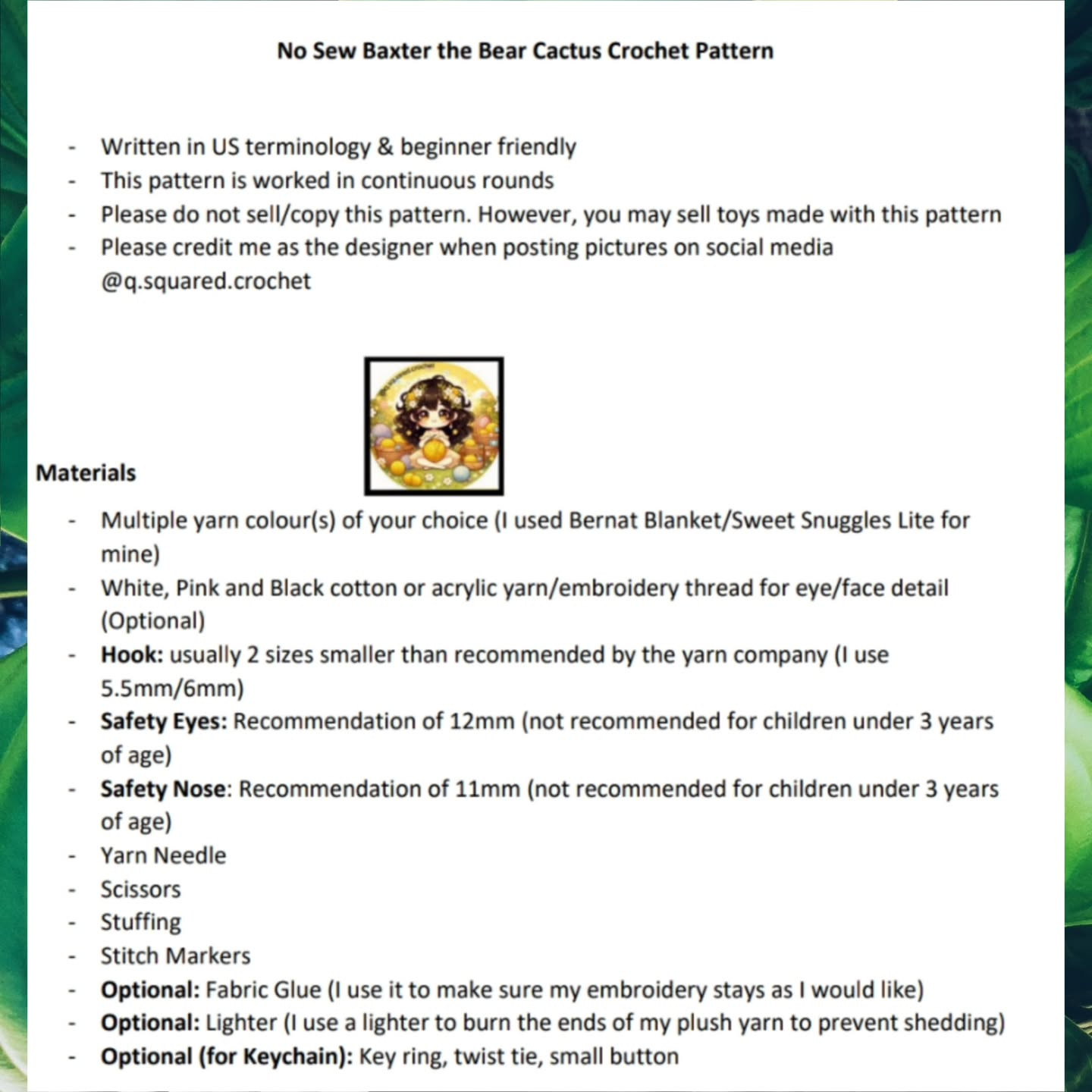 Create Baxter the Bear Cactus with Easy No-Sew Crochet Pattern