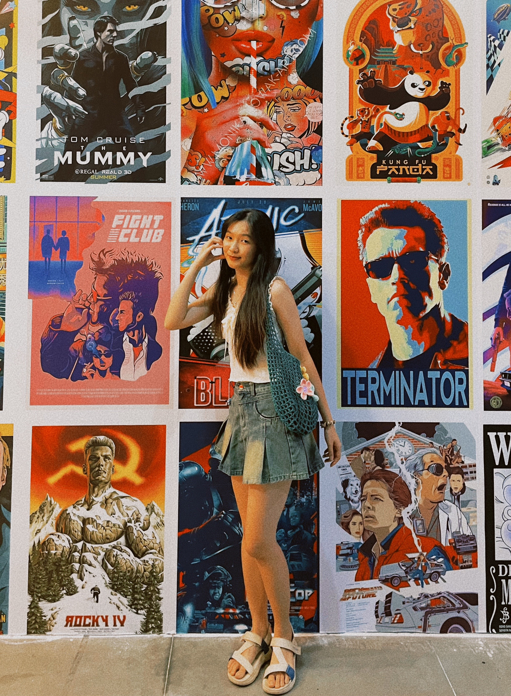 Crochet Bag with Colorful Flower Embellishments Pattern